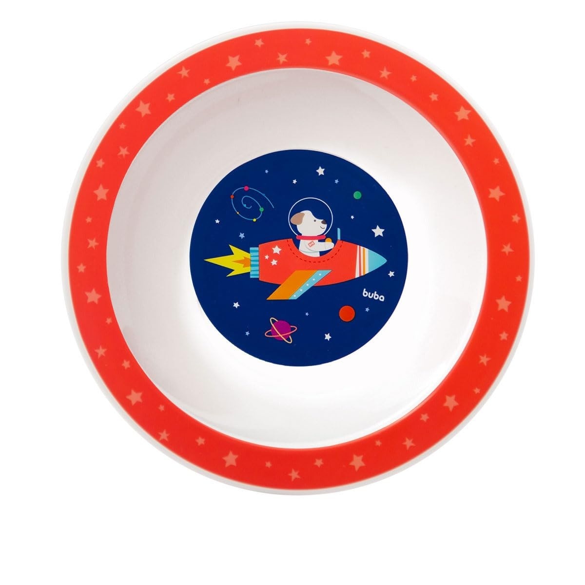 Prato para Bebê Astronauta 350ml - Seguro, Livre de BPA e Ideal para Refeições Saudáveis