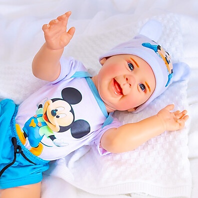 Bebê Reborn Mickey: Realista, de Silicone e Para Banho!
