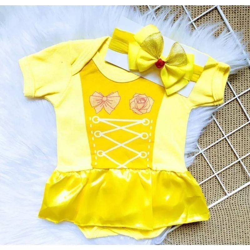 Body Temático Bela e a Fera – Conforto e Encanto para seu Bebê