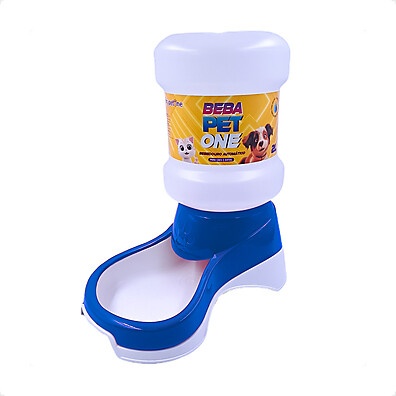 Bebedouro Automático Beba Pet One Azul 2L: Água Fresca e Limpa para Seu Pet