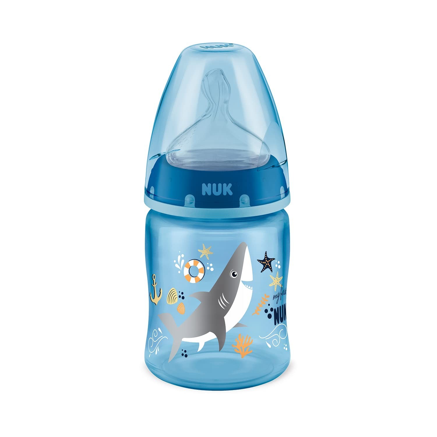 NUK Mamadeira My1St S1 Boy Azul 150ml - Bico Anatômico Anticólico para Bebês