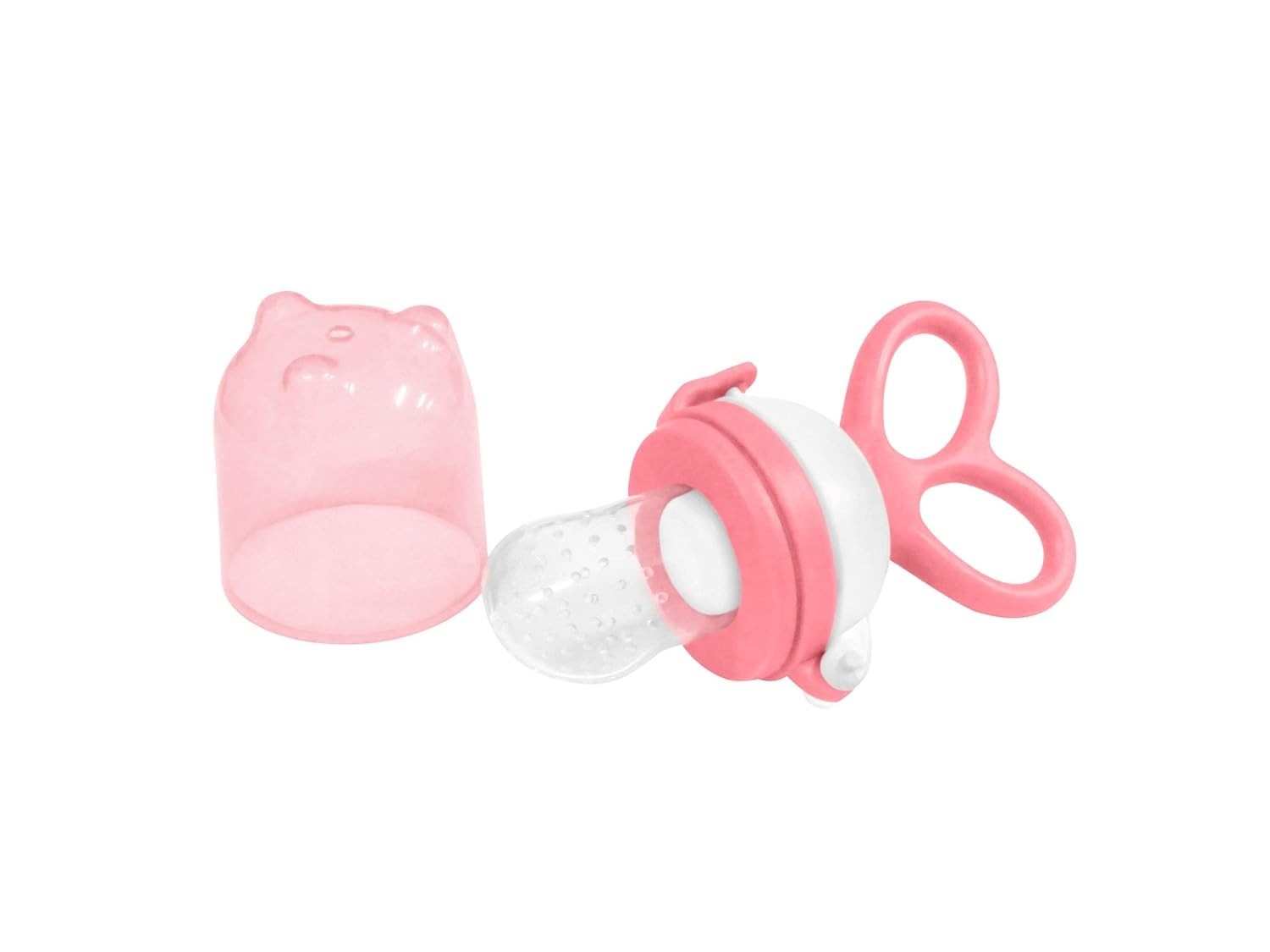 Alimentador de Silicone com Regulagem para Bebês - Rosa | Segurança e Conforto na Alimentação