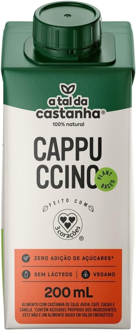 A Tal da Castanha Bebida À Base De Castanha-De-Caju Cappuccino Caixa 200Ml