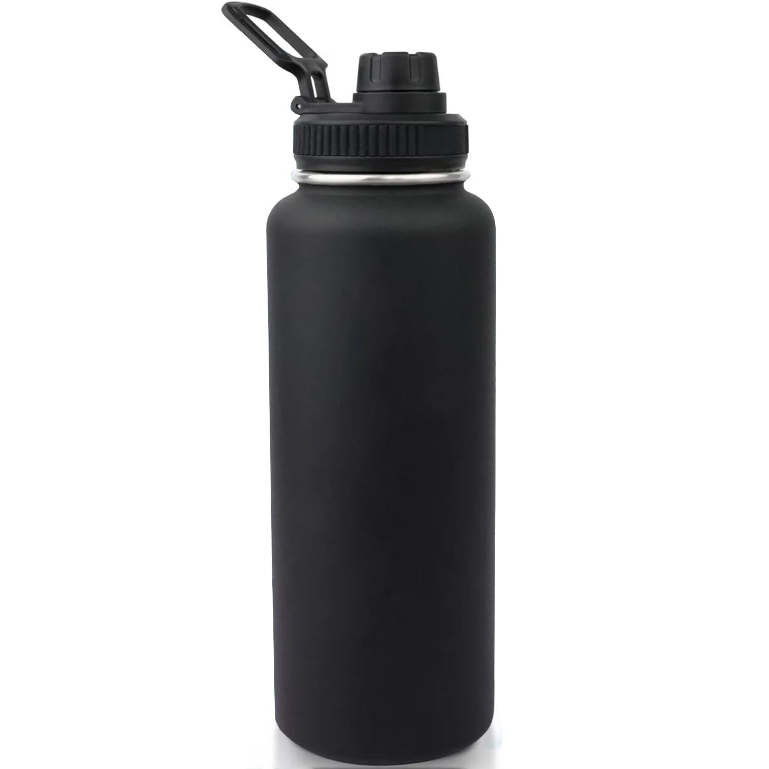 Garrafa Térmica Dupla Isolada 1200ml - Mantém Bebidas Quentes por 8h e Geladas por 12h - Preto