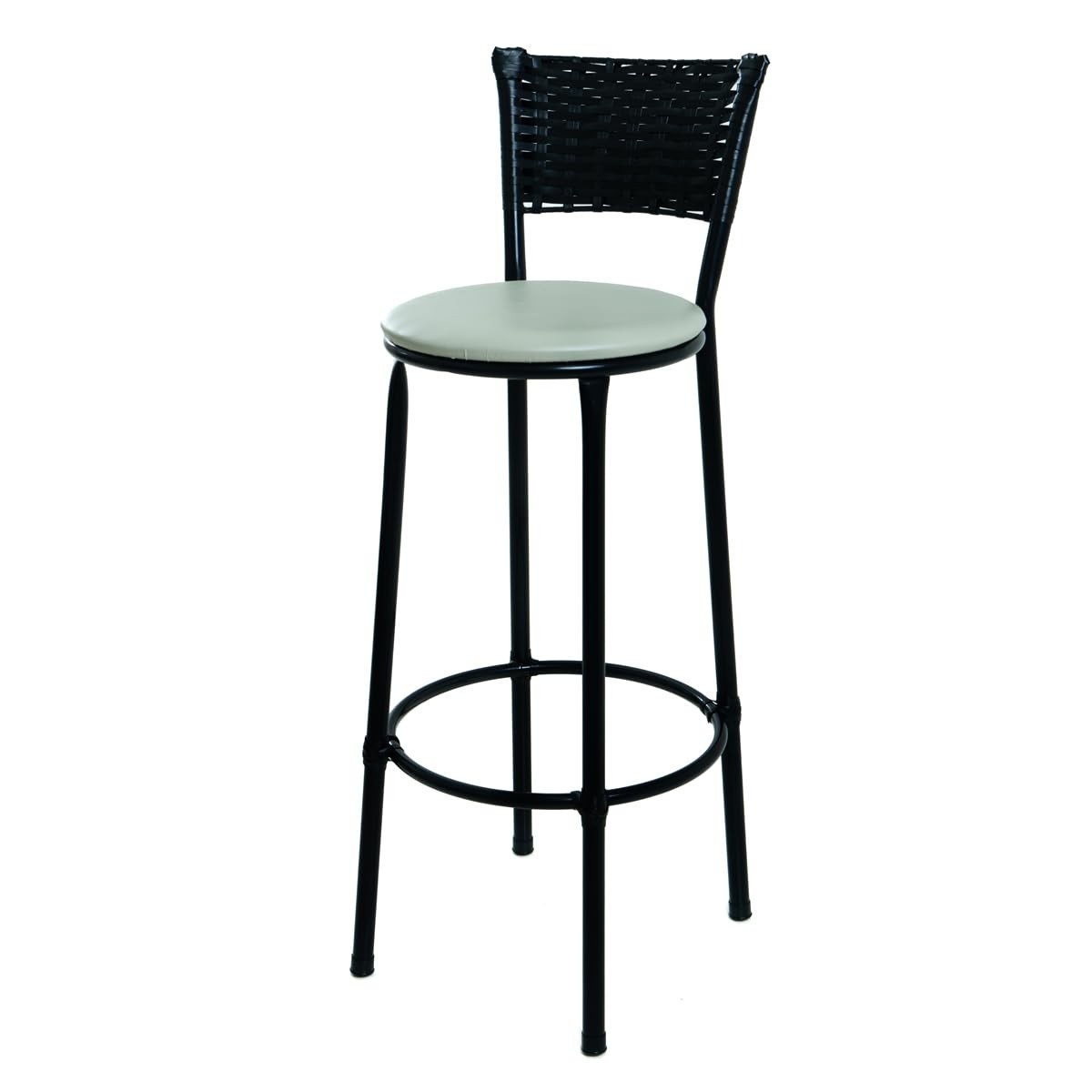 Banqueta Alta Encapada Bege – Estilo e Conforto para Cozinha, Bar e Área Gourmet