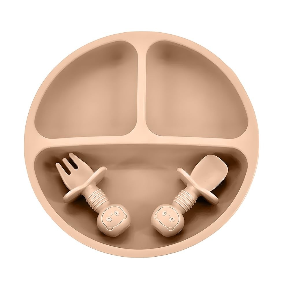 Life Baby Feeding Set CR-001 Bege - Kit Completo para Introdução Alimentar do Bebê