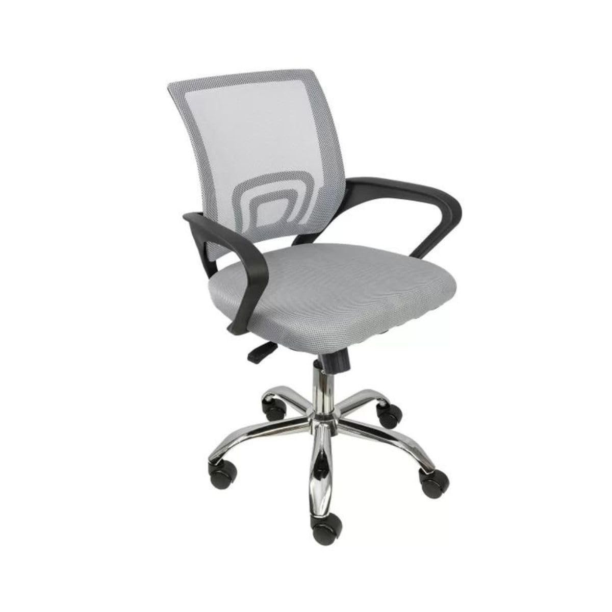 Cadeira de Escritório Ergonômica Begonia - Tela Mesh Cinza com Design Moderno