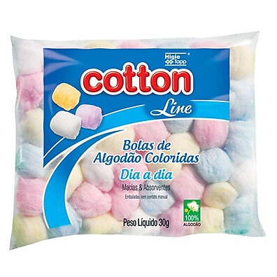 Cotton Line Algodão Bola 30g – Maciez e Versatilidade na Beleza