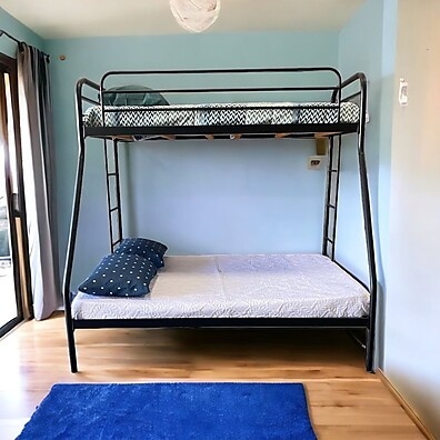 Beliche Casal + Solteiro Nice Preto: Otimize Seu Quarto!