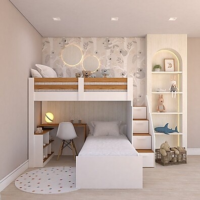 Beliche Office Star: Quarto Completo e Funcional!