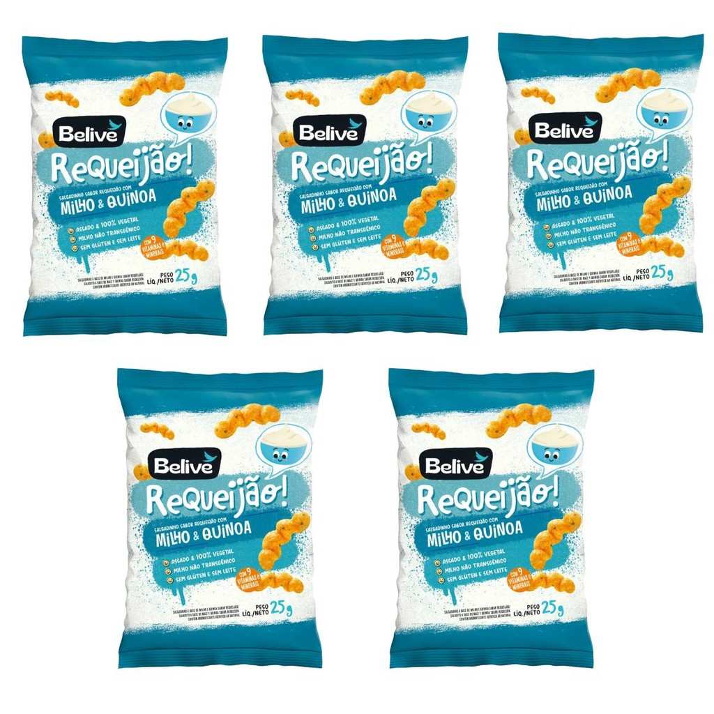Belive Requeijão: Snack de Milho Assado e Sem Glúten!