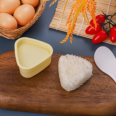 Moldes para Sushi Triângulo e Rolo Vegetal – 2 Peças para Bento