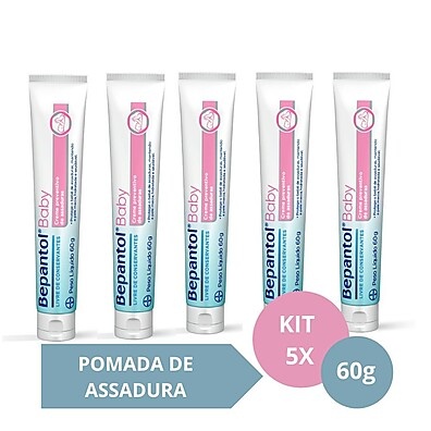 Bepantol Baby: Kit 5 Pomadas Antissaduras 60g