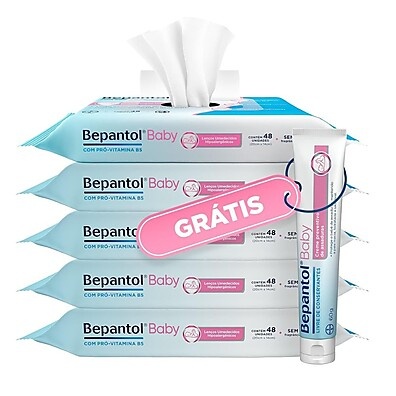 Bepantol Baby: Kit Lenços + Pomada Antiasaduras