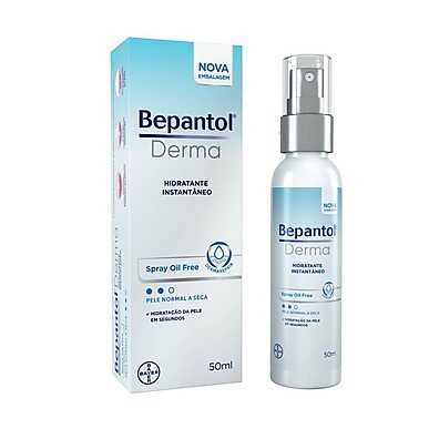 Bepantol Derma Spray 50ml: Hidratação Instantânea Facial e Corporal