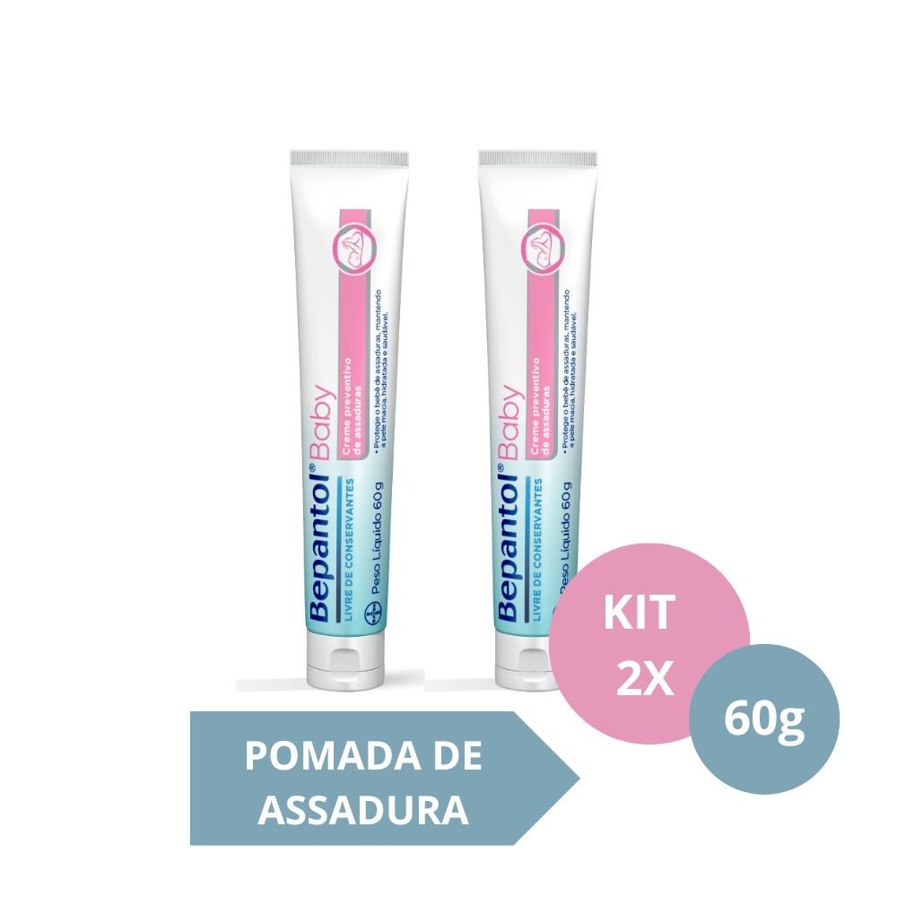 Bepantol Pomada de Assadura: Kit com 2 Cremes 60g