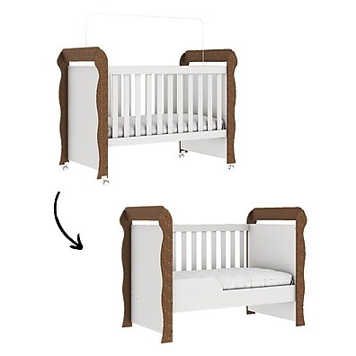 Berço Americano Mirelle: 2 em 1, Cresce com seu Bebê!