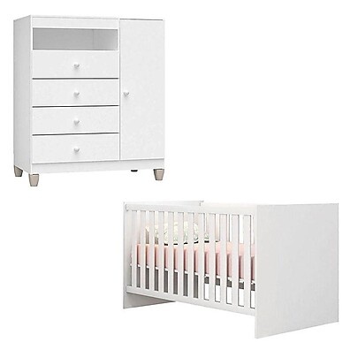 Berço e Cômoda Baby: Conforto & Organização