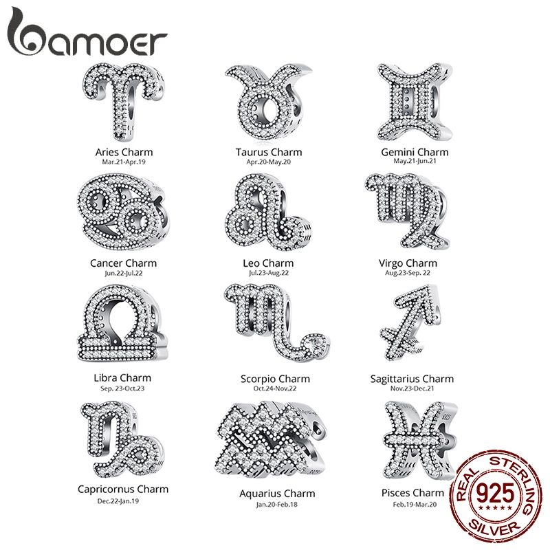 Berloques Bamoer 925: Áries, Leão e Mais!