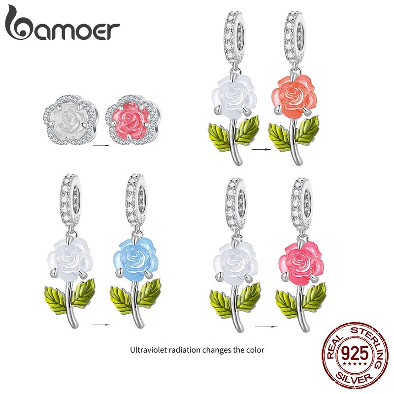 Berloques Bamoer 925: Prata Esterlina e Cor!
