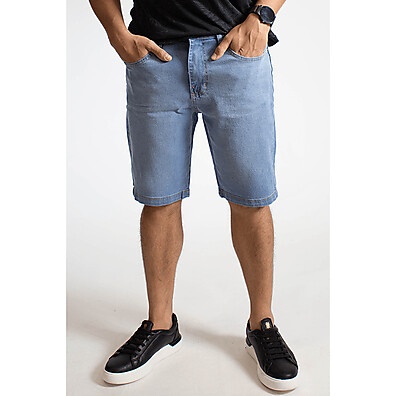 Bermuda Jeans Masculina Slim Polo Wear – Estilo e Conforto