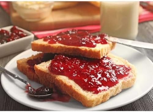 Geleia Doce de Fruta Strawberry Sem Açúcar Adicionado AUNT BERTA 284g 100% FRUTA - Com pedaços inteiros de fruta