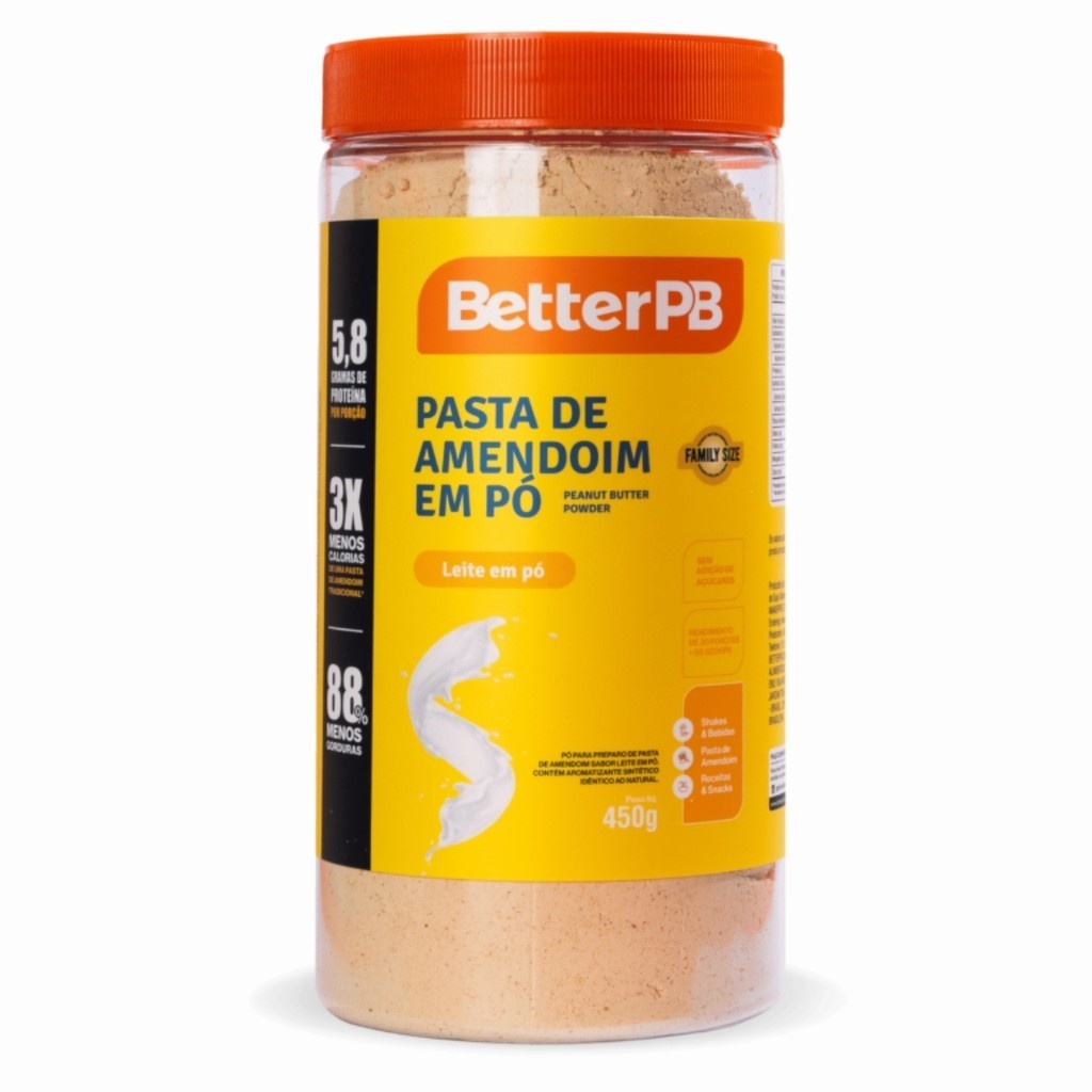 BetterPB: Pasta de Amendoim em Pó com Leite 450g