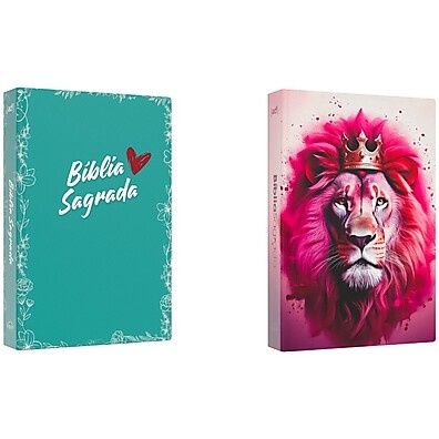 Bíblia ACF: Kit Coração Vermelho + Leão Judá