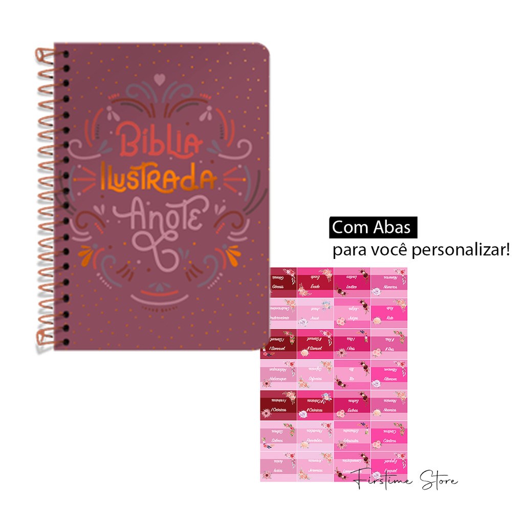 Bíblia Anote Ilustrada NVT Rosa Brilhante: Inspire-se com Abas Adesivas Rosas
