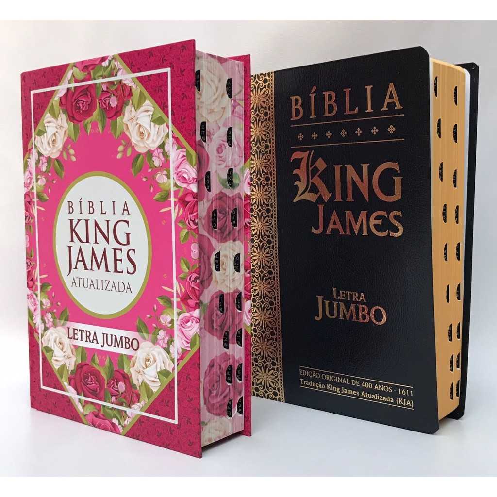 Bíblia King James Jumbo: Kit 2 Capas Exclusivas