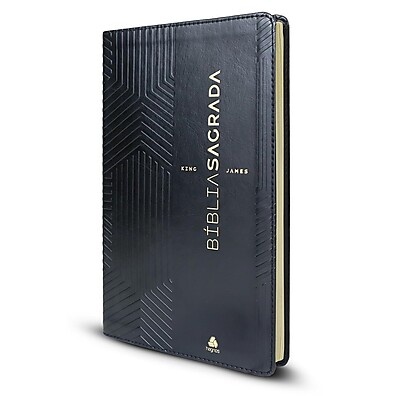 Bíblia King James Ultrafina com Capa Luxo Preta