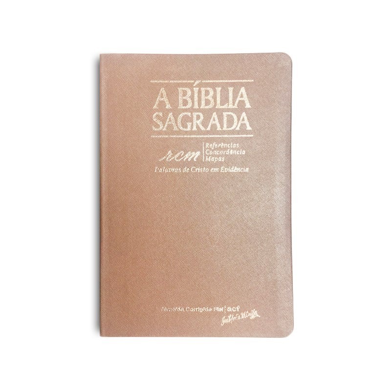 Bíblia RCM ACF: Letra Gigante e Capa Rosê Gold