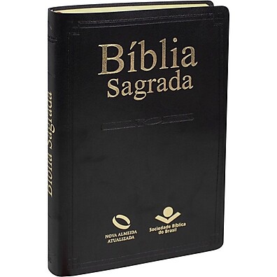 Bíblia Sagrada Capa Luxo Preta NAA – Leitura Diária com Estilo
