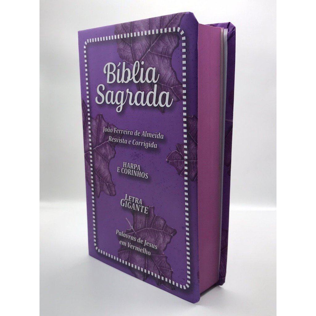 Bíblia Sagrada Grande: Harpa e Jesus em Vermelho
