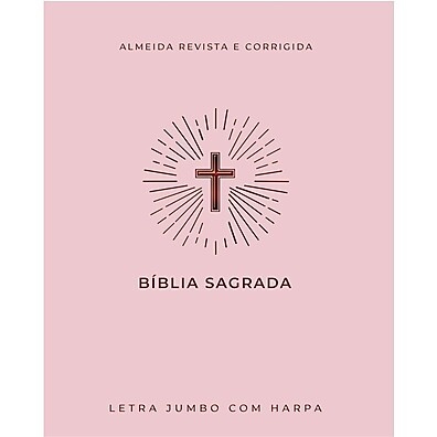 Bíblia Sagrada Letra Jumbo com Harpa e Palavras de Jesus em Vermelho