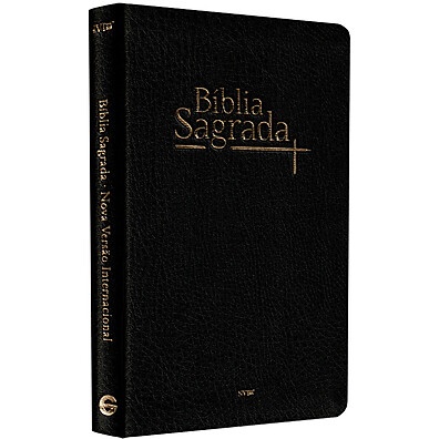 Bíblia Sagrada NVI Letra Normal Capa Semi Luxo Preta: Precisão e Estilo