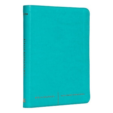 Bíblia Sagrada NVI Luxo Slim – Leveza e Elegância em Verde Água