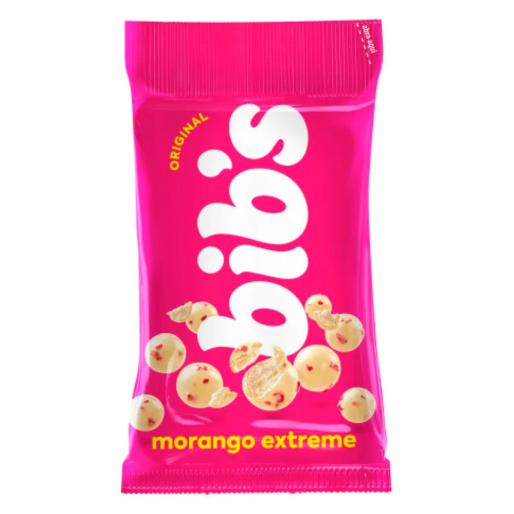 Bib's Morango Extreme: Explosão de Sabor em 40g!