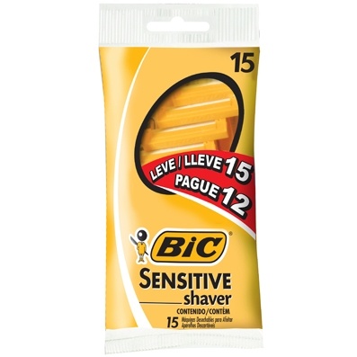 BIC Sensitive: 15 Lâminas para um Barbear Suave