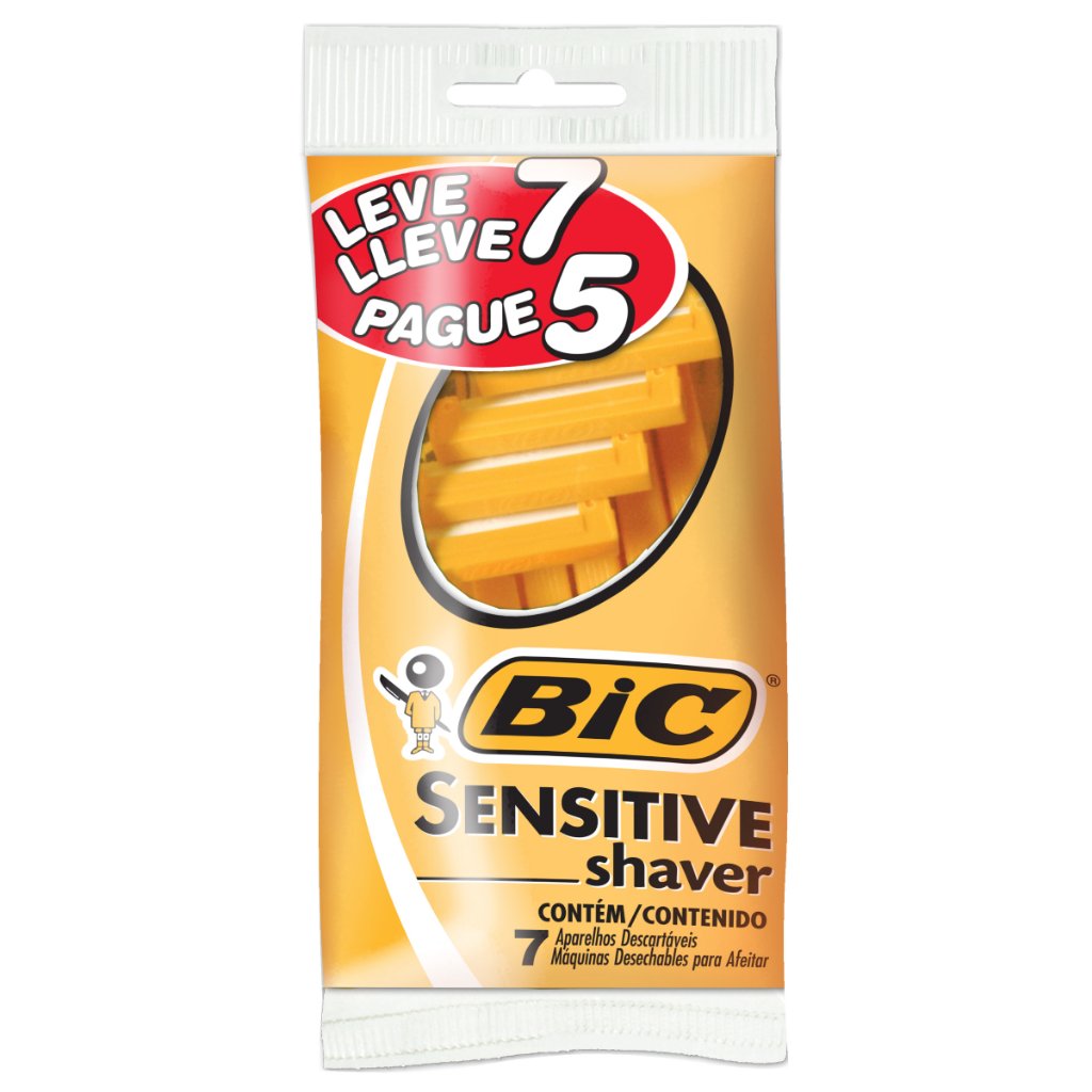Bic Sensitive: Barbear Suave e Econômico (7+5)