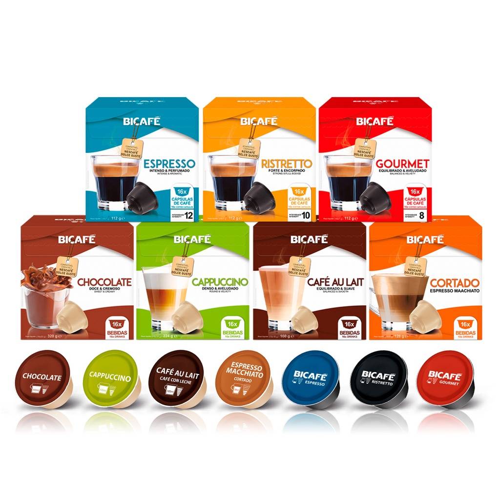 Bicafé Dolce Gusto: Kit 112 Cápsulas
