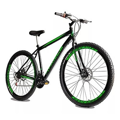 Bicicleta Aro 29 Aço 21 Velocidades com Freio Disco - Kit Completo