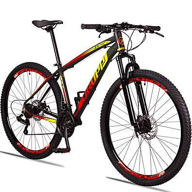 Bicicleta Aro 29 DROPP Z3 H: 24 Velocidades, Freio Hidráulico e MTB