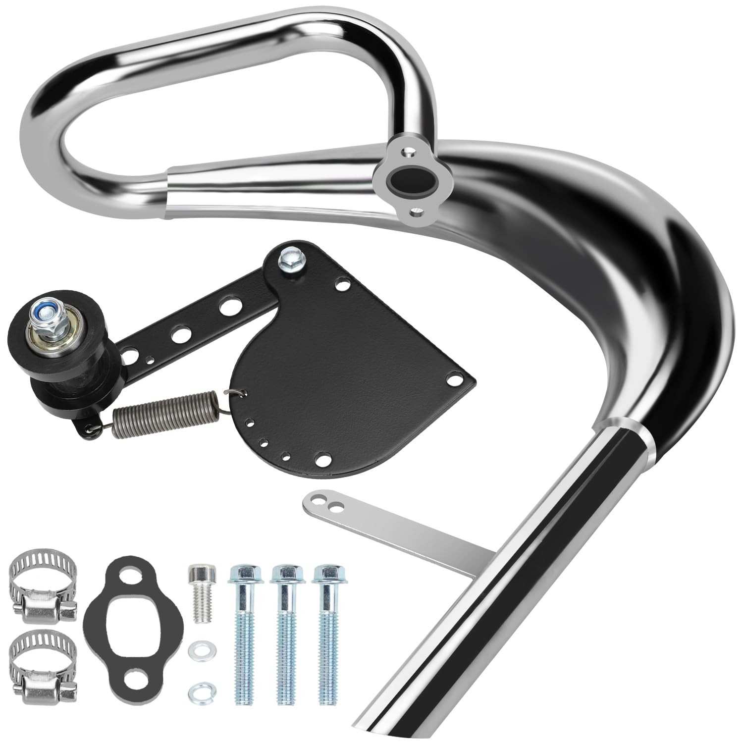 Kit Silenciador e Tensor YOXUFA: Potencialize Sua Bicicleta Motorizada 80cc/100cc!