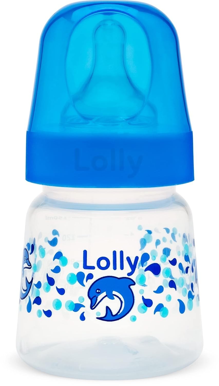 Lolly Mam Big Oceano 150ml - Garrafa Ergonômica com Bico de Silicone Azul