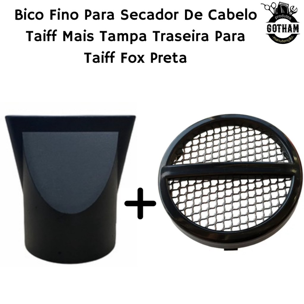Bico Fino Taiff + Tampa Traseira Fox: Peças Essenciais