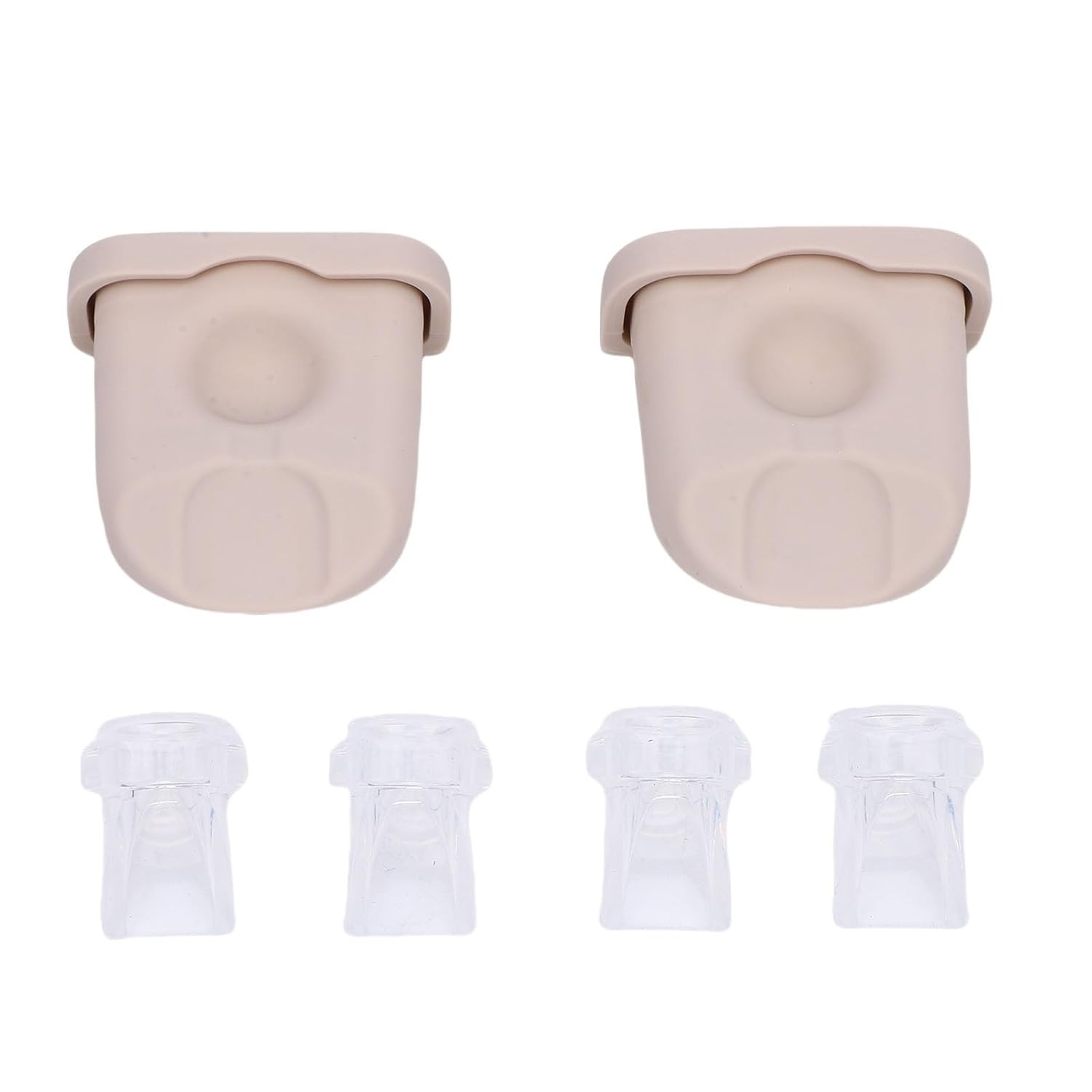 Kit de Reposição Asixxsix para Bomba Tira-Leite - Válvulas Bico de Pato e Diafragma Hipoalergênico em Silicone de Grau Alimentício