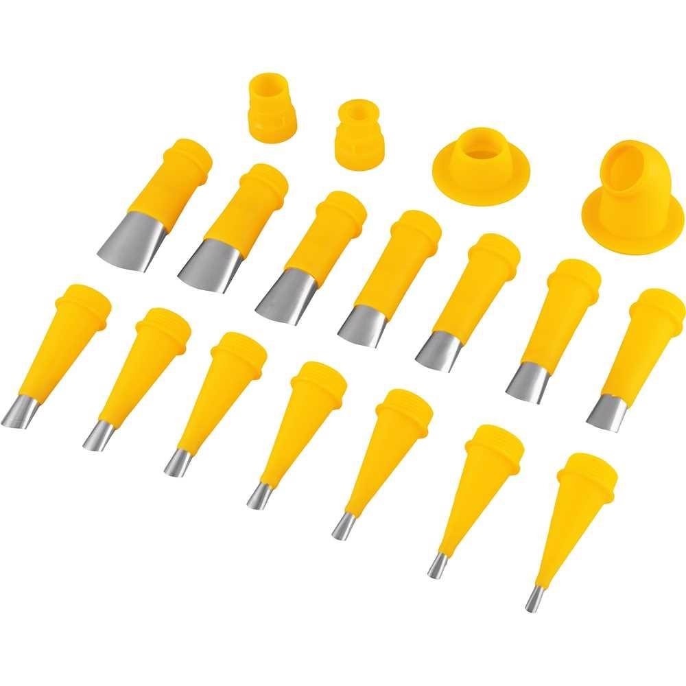 Bicos Inox para Silicone PU: Kit 18 Peças Vonder
