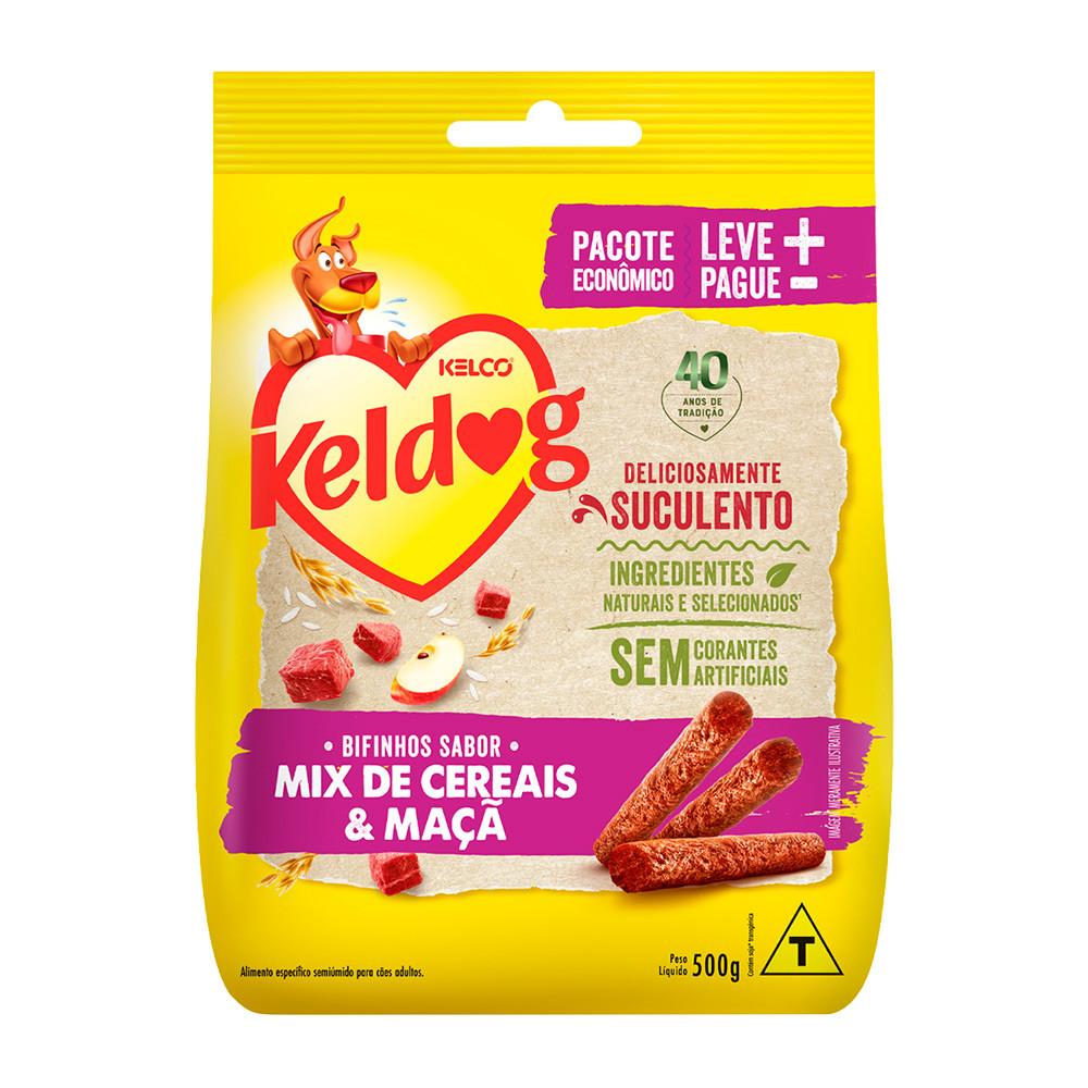 Bifinho Keldog: Petisco Irresistível com Cereais e Maçã!