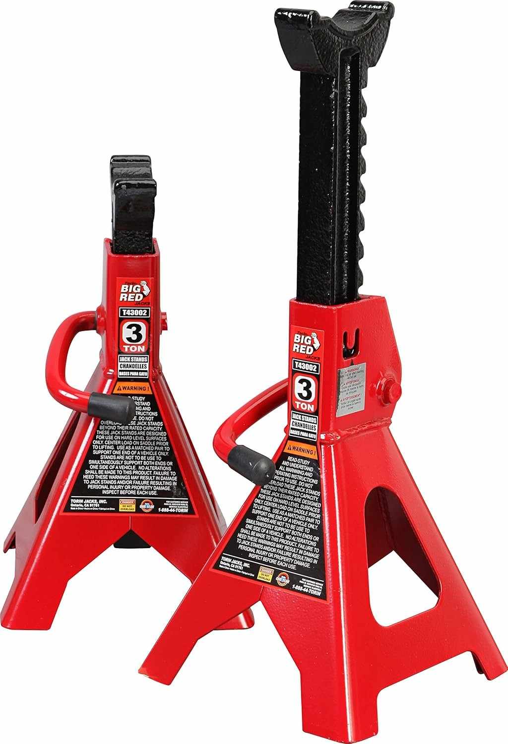 Suportes de Macaco BIG RED T43202: Segurança e Estabilidade para Seu Carro (3 Toneladas)